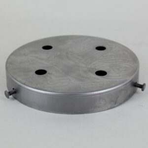 4-HOLE MULTIPORT UNFINISHED STEEL SCREW LESS FACE MOUNT CANOPY.