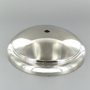 NICKEL PLATED FINISH CAST BRASS RINGED CANOPY WITH 1/8IPS SLIP THROUGH HOLE