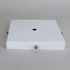 WHITE POWDER COATED SCREW LESS FACE MOUNT CANOPY