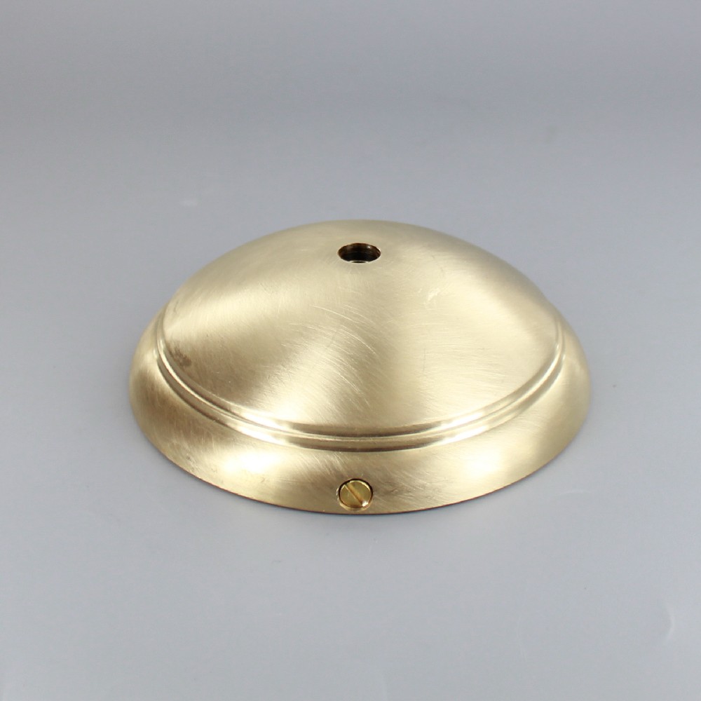 120MM DIAMETER UNFINISHED CAST BRASS CEILING CANOPY INCLUDES MOUNTING CROSSBAR