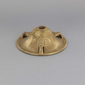 UNFINISHED BRASS CAST BRASS 3 LOOP CHAIN JUNCTION CAP WITH 1/8IPS SLIP THROUGH HOLE