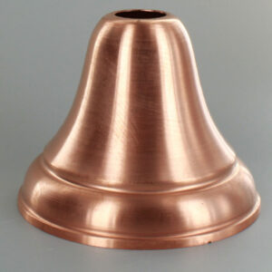 UNFINISHED COPPER SPUN DEEP BELL CANOPY WITH 1-1/16 SLIP THROUGH HOLE